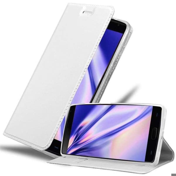Flip-fodral för OnePlus 2 Etui i KLASSISK SILVER Plånbok Stötsäker Grå