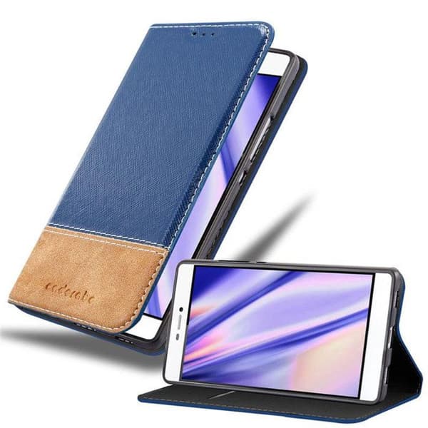 Fodral för Huawei P8 Hölje i BLÅ BRUN Skyddsetui Blå