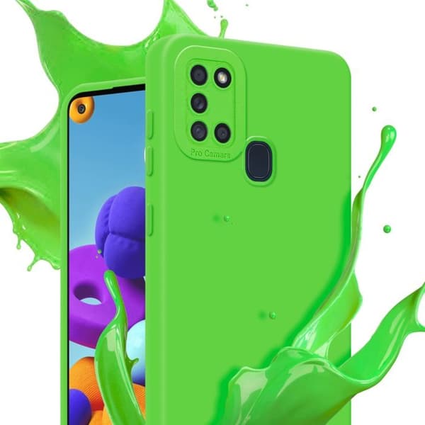 Skyddsfodral för Samsung Galaxy A21s i FLUID GRÖN Stötsäker Grön