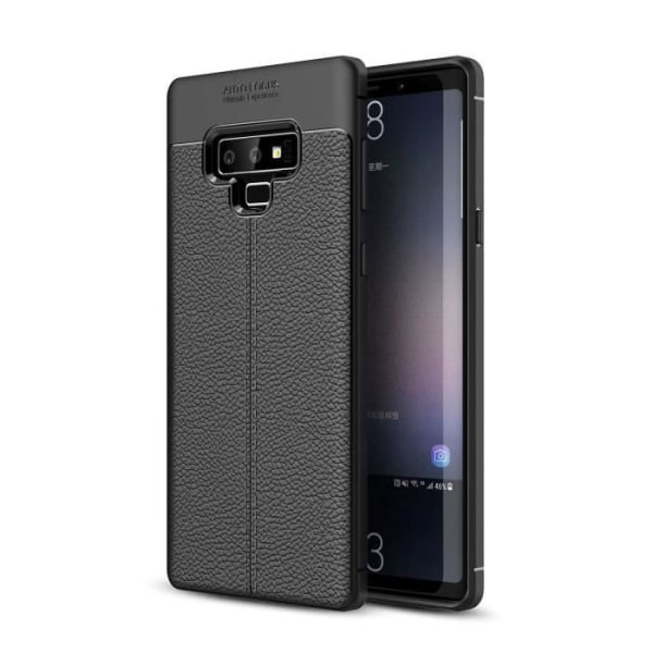 Fodral till Samsung Galaxy NOTE 9 Fodral i djupt svart skyddande silikon TPU-läderfodral