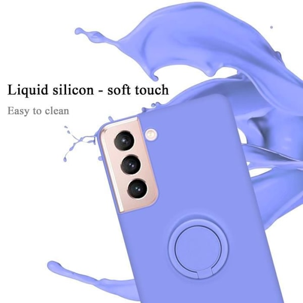 Coque - CADORABO - Samsung Galaxy S22 - Silikon TPU - Ljuslila - Stötabsorberande skydd Ljuslila
