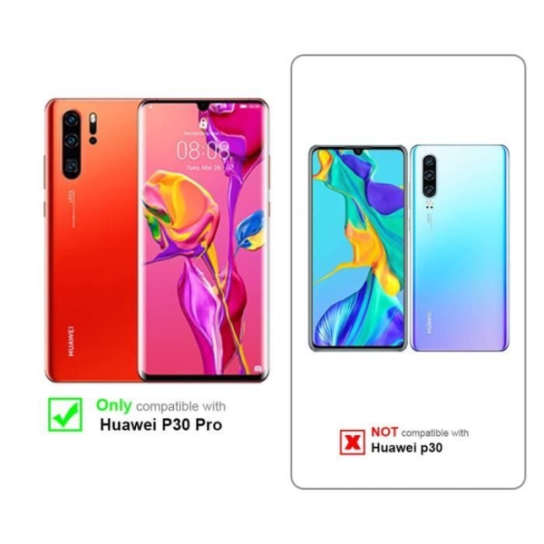 Fodral till Huawei P30 PRO i LIQUID Rose Cadorabo Cover Protection i Flexibel TPU Silikon Ring Cover