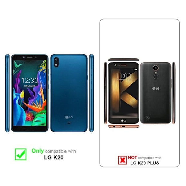 Skyddsglas för LG K20 - CADORABO - Hög transparens - Pansarfilm i 3-pack