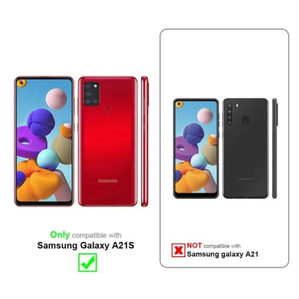 Skyddsskal - CADORABO - Samsung Galaxy A21s - Transparent - Silikon TPU - Ultrafin HELT TRANSPARENT