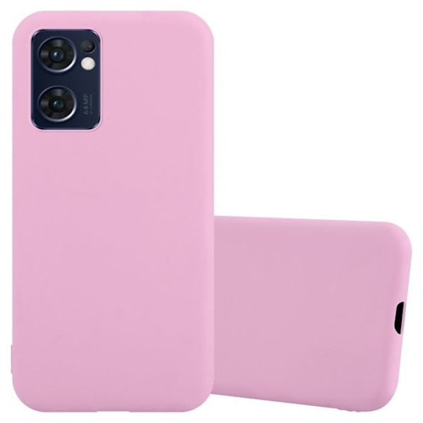 Coque för Oppo FIND X5 LITE / Reno7 5G Etui i CANDY ROSE VIF Housse Case Cover Skydd Silikon TPU Case Rosa