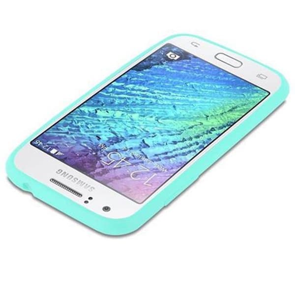Skyddsfodral för Samsung Galaxy J1 2015 CANDY BLÅ Stötskydd Silikon Blå