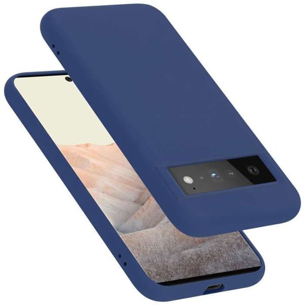 Skyddande skal för Google PIXEL 6 PRO Stötabsorberande i LIQUID BLUE Blå