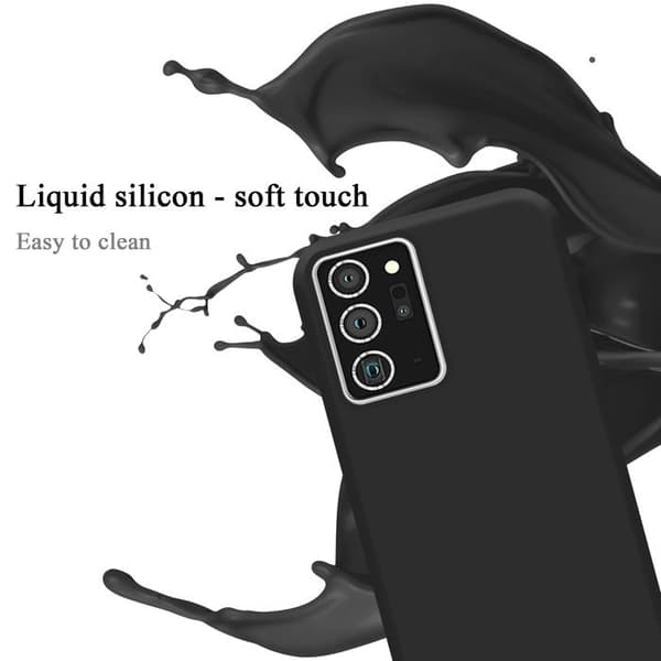 Skyddsfodral för Samsung Galaxy NOTE 20 PLUS Stötabsorberande i LIQUID BLACK Svart