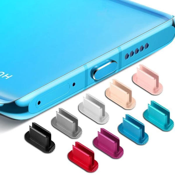 Skyddslock - CADORABO - USB C - Svart - Dammtät - Kompakt design
