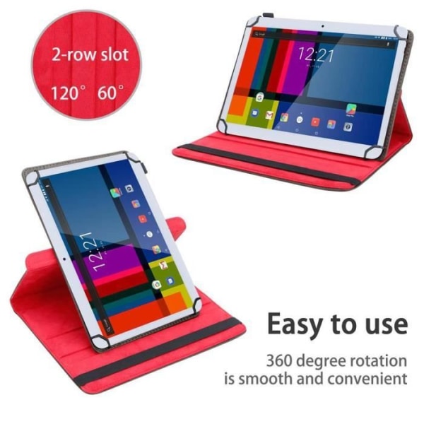 Skydd för GoClever Quantum 3 960 Etui i BRUN Hölster Case Cover Skydd 360 grader konstläder Plånbok Wallet kastanj