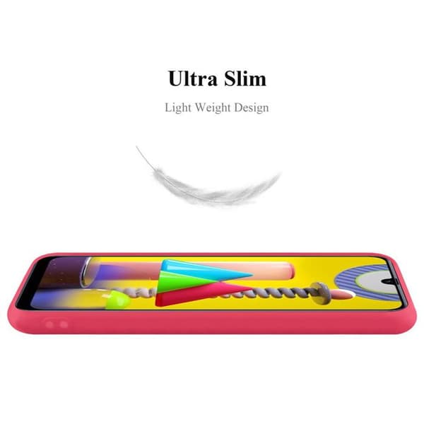 Skyddsskal för Samsung Galaxy M31 CANDY RÖD Stötsäker Silikon Röd