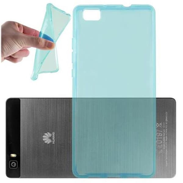 Transparent stötsäker silikonfodral för Huawei P8 LITE 2015 Blå