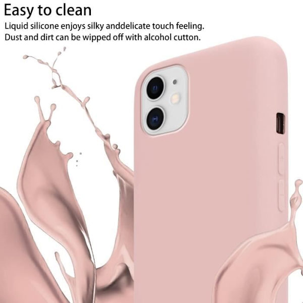 Halsbandsfodral för Apple iPhone 11 Fodral i LIQUID PINK Fodral Modehalsband Moderiktigt fodral Fodral Silikon Justerbar