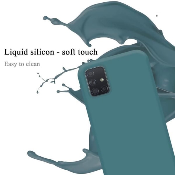 Coque - CADORABO - Samsung Galaxy A71 4G - LIQUID GREEN - Silikon TPU - Stötskydd VÄTSKA GRÖN