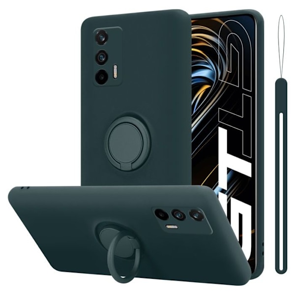 Coque för Realme GT / GT Neo 2T / Q3 PRO Housse i LIQUID GREEN Etui Case Cover Skydd i silikon TPU mobiltelefon Grön