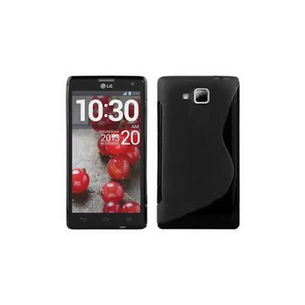 Coque - CADORABO - LG L9 (2.a gen.) - Skydd i mjukt TPU - S-Line design - Färg Svart Svart