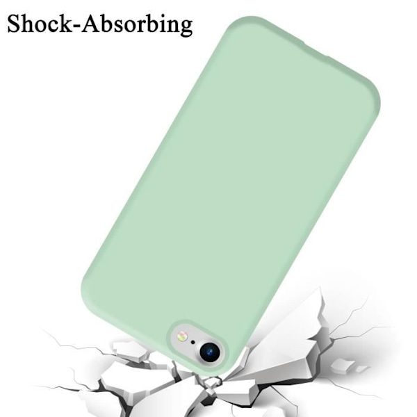 Coque - CADORABO - iPhone 7 / 7S / 8 / SE 2020 - Silikon TPU - LIQUID LIGHT GREEN - Stötskydd VÄTSKA LJUSGRÖN