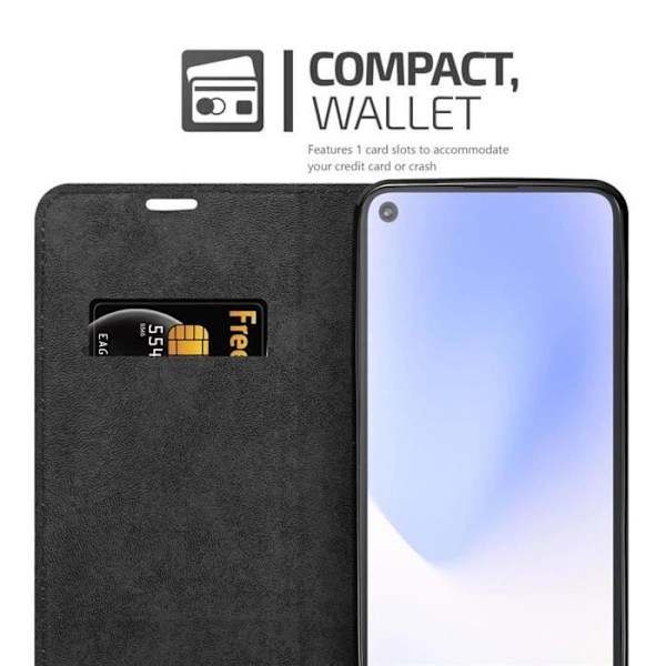 Fodral för Google PIXEL 5 XL i NIGHT BLACK Cadorabo Cover Protection magnetisk stängning NATTSVART
