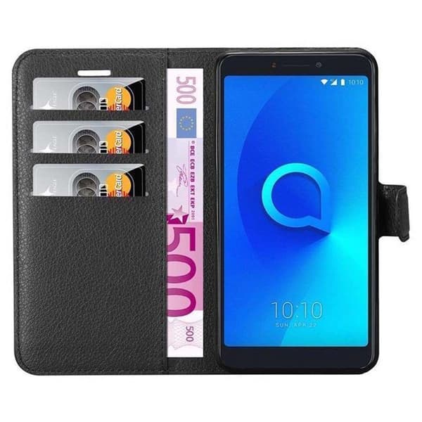 Etui för Alcatel 3C i JETSVART Svart