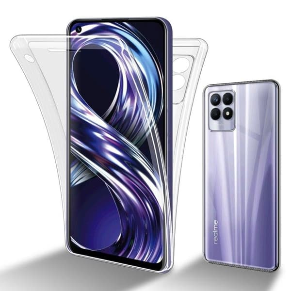 Transparent skydd för Realme 8i / Narzo 50 4G Vit