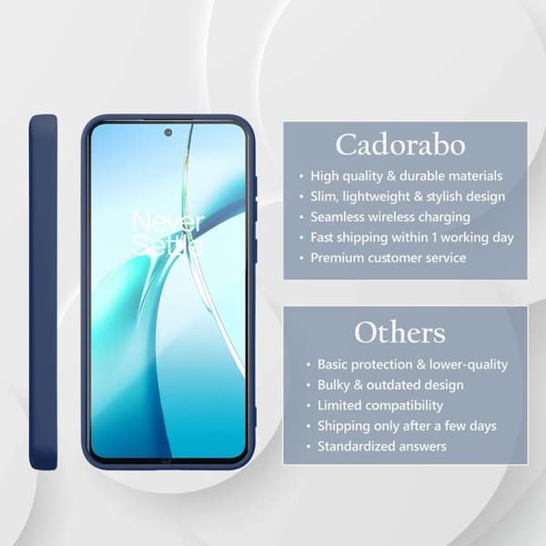Skyddande stötsäker skal för OnePlus Nord CE4 Lite i LIQUID BLUE Blå