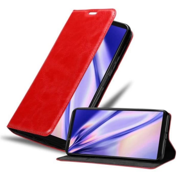 Cadorabo-fodral till Sony Xperia 1 II i APPLE RED Skyddsfodral magnetisk stängning