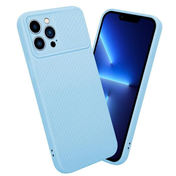 Fodral till Apple iPhone 13 PRO MAX Candy Ljusblå Fodral Skal Silikon TPU och kameraskydd Ljusblå