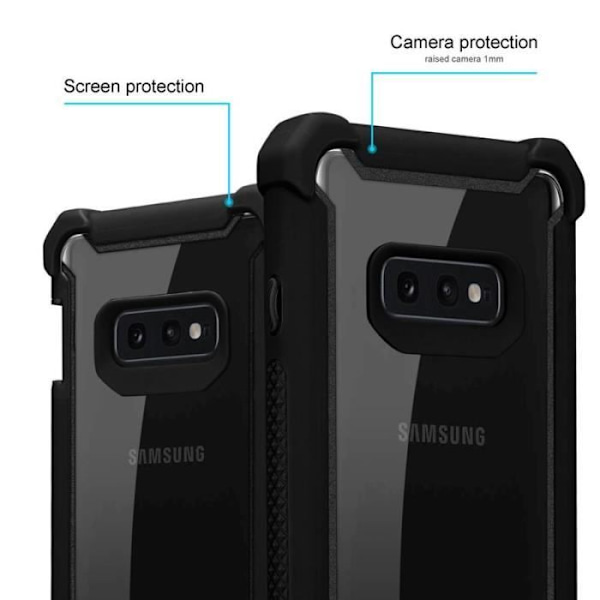 Coque - CADORABO - Samsung Galaxy S10e - 2-i-1 - Skockskydd - Elegant Design Svart