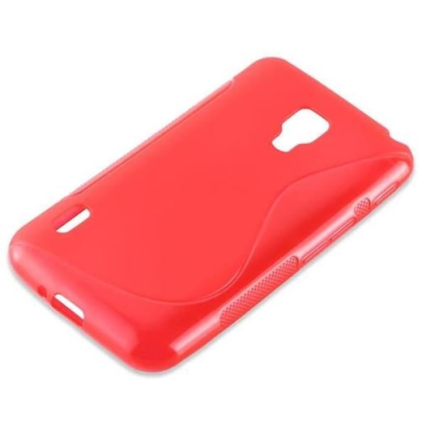 LG OPTIMUS L7 II fodral i CHERRY RED av Cadorabo (Design -S-) Ultratunt mjukt silikongel TPU-fodral med anti-chock –