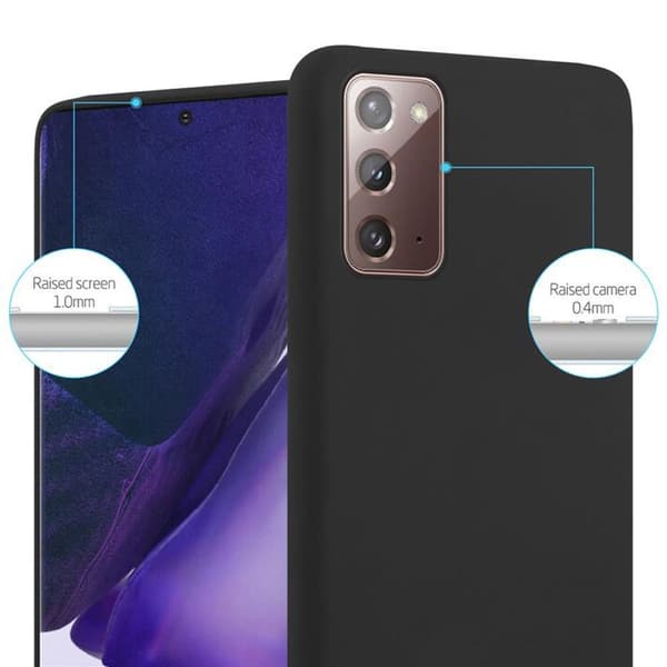 Skyddsfodral för Samsung Galaxy NOTE 20 CANDY SVART Stötskyddande Silikon Svart