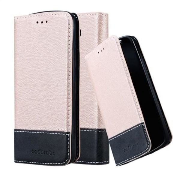 Coque - CADORABO - LG G2 MINI - Svart konstläder - Osynlig magnetlås - Ställfunktion Svart