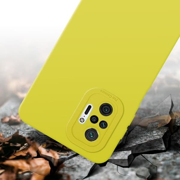 Skyddsfodral för Xiaomi RedMi NOTE 10 PRO i FLUID GUL Antichock Gul
