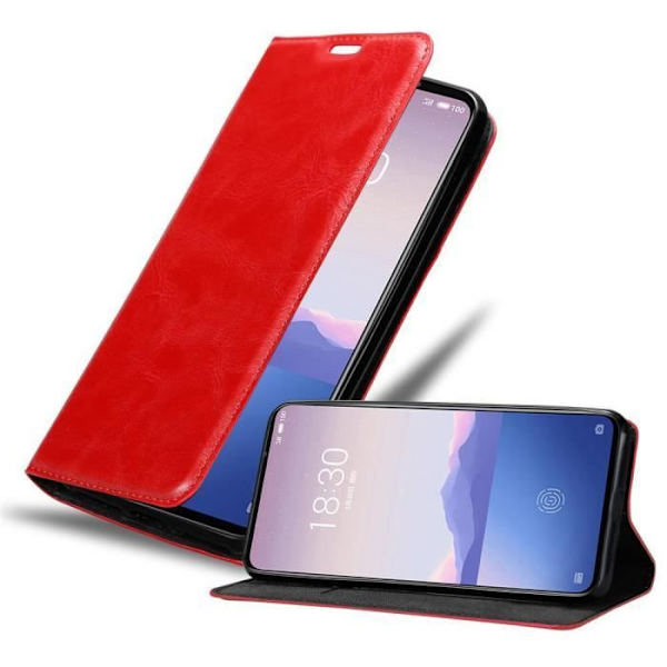 Fodral - CADORABO - MEIZU 16S - Äppelröd - Ultratunn - Magnetisk stängning ÄPPELRÖD