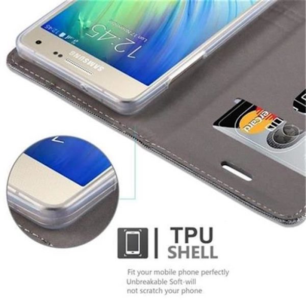 Cadorabo Fodral till Samsung Galaxy A5 2015 i LJUSGRÅ BRUN