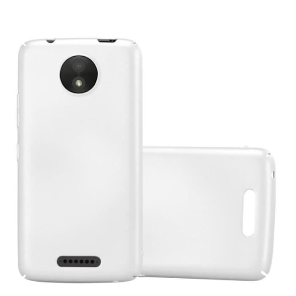 Coque - CADORABO - Motorola MOTO C - Hårt skydd - Matt metallisk design - 1,2 mm tjocklek Grå