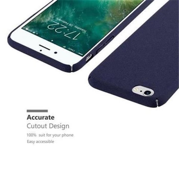 Apple iPhone 6-fodral - iPhone 6S i FROSTY BLUE från Cadorabo (FROSTY Design) Ultratunt hårt hårdplastfodral Stelt fodral