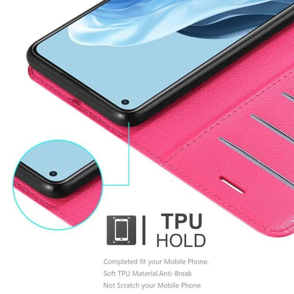 Etui för Oppo FIND X5 LITE / Reno7 5G i SOCKERROSA Ros