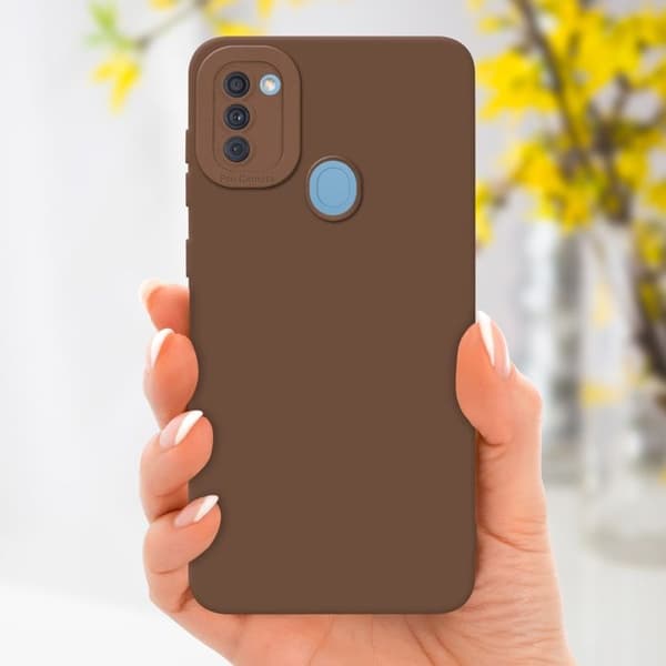 Skyddsfodral för Samsung Galaxy A11 / M11 i FLUID BRUN Stötsäker brun