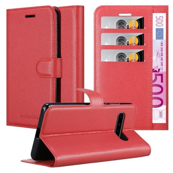 Etui för LG V60 ThinQ i KIRSCHRÖD Röd