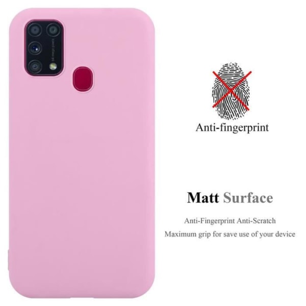 Fodral till Samsung Galaxy M31 i CANDY BRIGHT PINK Cadorabo Cover Protection Silikon TPU-fodral