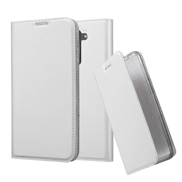 Fodral med lock för LG STYLUS 2 Plånbok i KLASSISK SILVER Stötsäker Grå