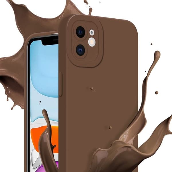 Skyddsfodral för iPhone 11 i FLUID BRUN Stötsäker brun