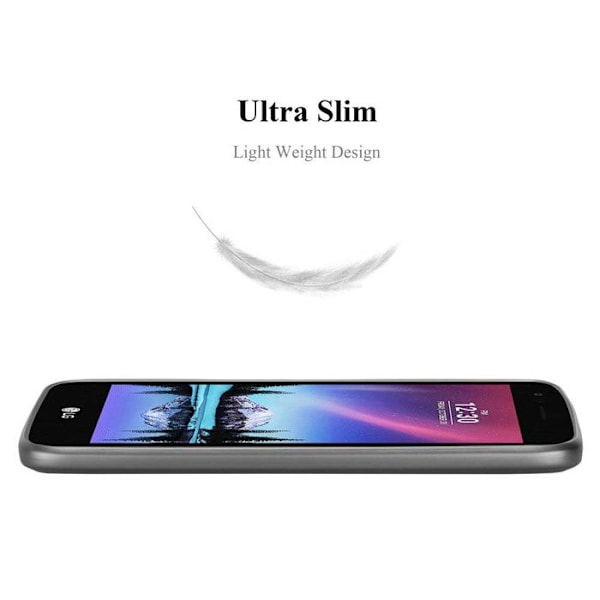 Coque för LG K4 2017 Hölje i METALLISK GRÅ Etui Fodral Skydd Silikon TPU Fodral matt Grå