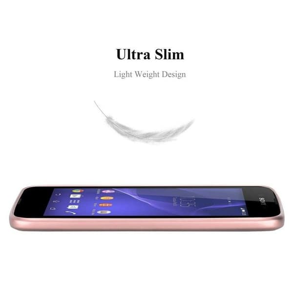 Skyddsfodral för Sony Xperia E3 Skyddsfodral i MATTE DESIGN i ROSÉGULD Ros