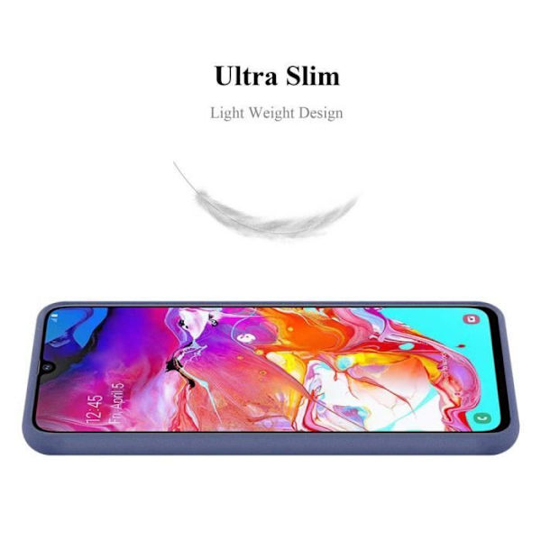 Fodral - CADORABO - Samsung Galaxy A70 / A70s - TPU silikon - Stötskydd - Tunn och lätt design Frost mörkblå