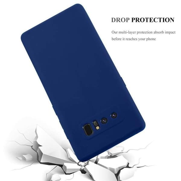 Skyddsfodral för Samsung Galaxy NOTE 8 CANDY MÖRKBLEU Stötabsorberande Silikon Blå