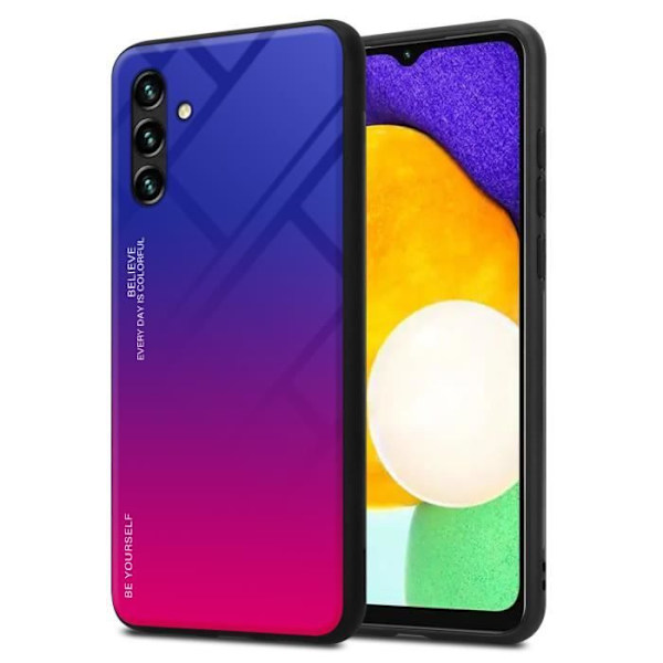 Coque - CADORABO - Samsung Galaxy A13 5G - Bicolor skydd - TPU - Halkskyddande LILA - RÖD