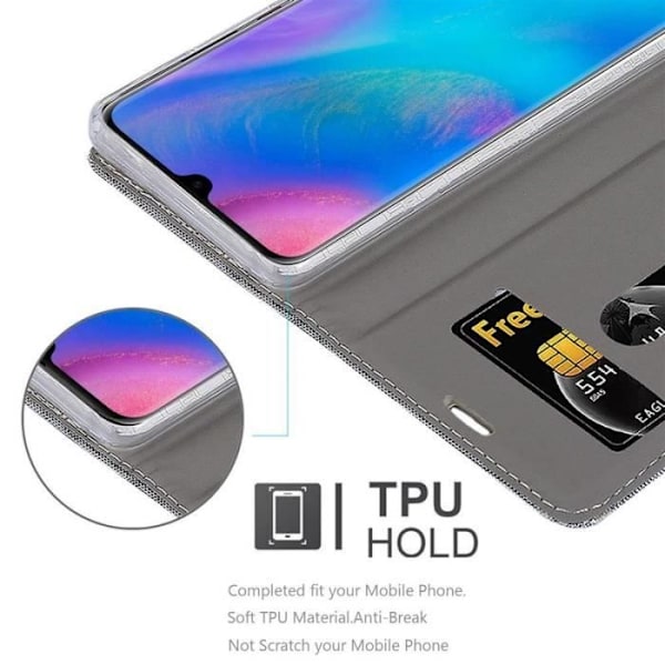 Cadorabo Fodral till Huawei P30 PRO i LJUSGRÅBRUNT