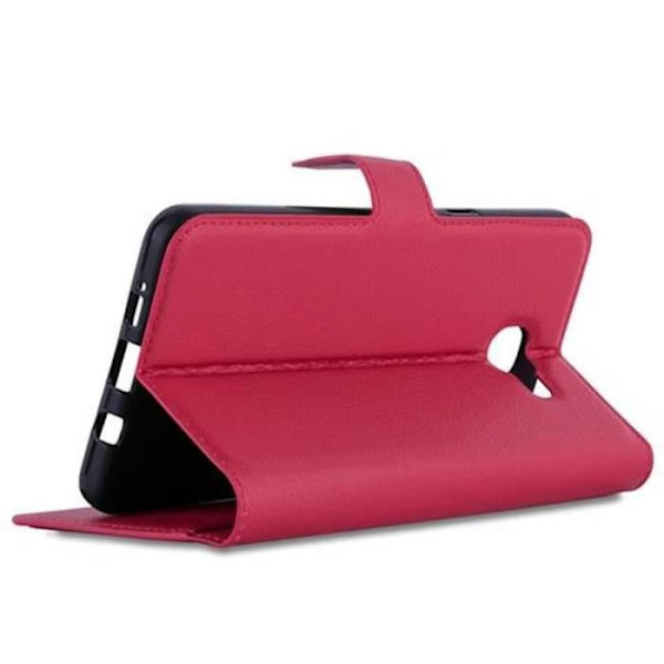 Cadorabo Fodral Samsung Galaxy A9 2015 RÖD Fodral Fodral Fullt skydd Magnetisk Stöder Stand Card Slot