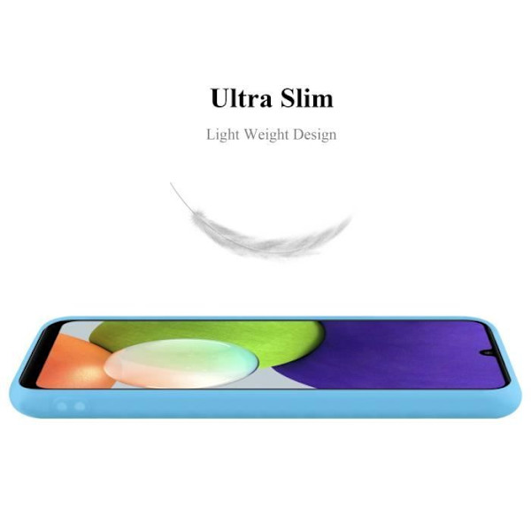 Coque - CADORABO - Samsung Galaxy A22/M22/M32 4G - Candy Blå - Skydd i Silikon TPU - Trendig Design Candy Blue